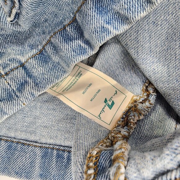 7 For All Mankind Girls Denim Overall Dress Size 3T‎ Light Wash Ruffle Straps - Picture 5 of 6